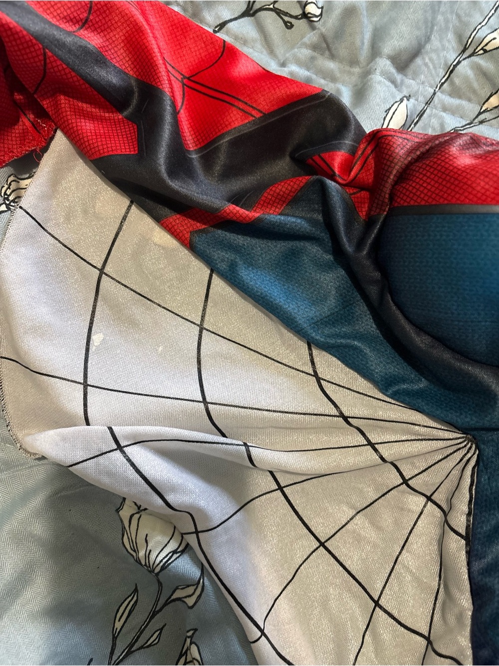 Marvel Red and Blue Spider Muscle Kids Superhero Costume - Picture 9 of 10